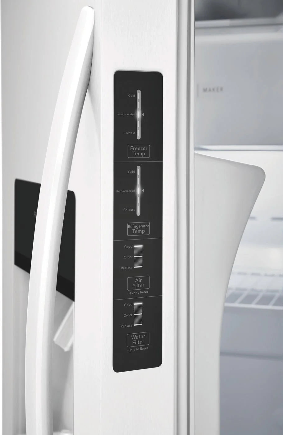 25.6 Cu. Ft. 36'' Standard Depth Side by Side Refrigerator U421