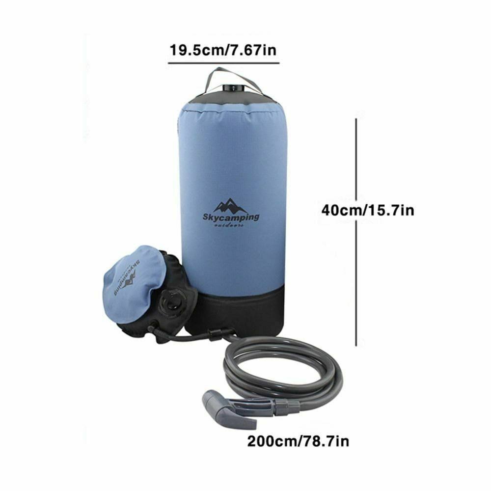 11L PVC Inflatable Portable Camp Shower Blue S776