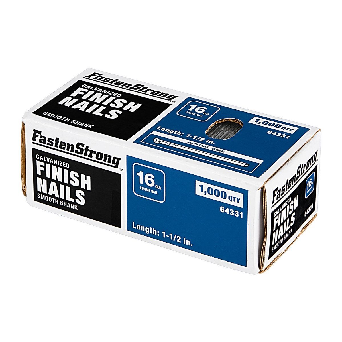 1-1/2 in. 16 GA Galvanized Finish Nails, 1000 Piece O705445