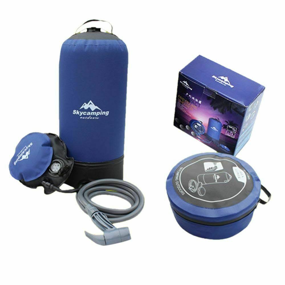 11L PVC Inflatable Portable Camp Shower Blue S776