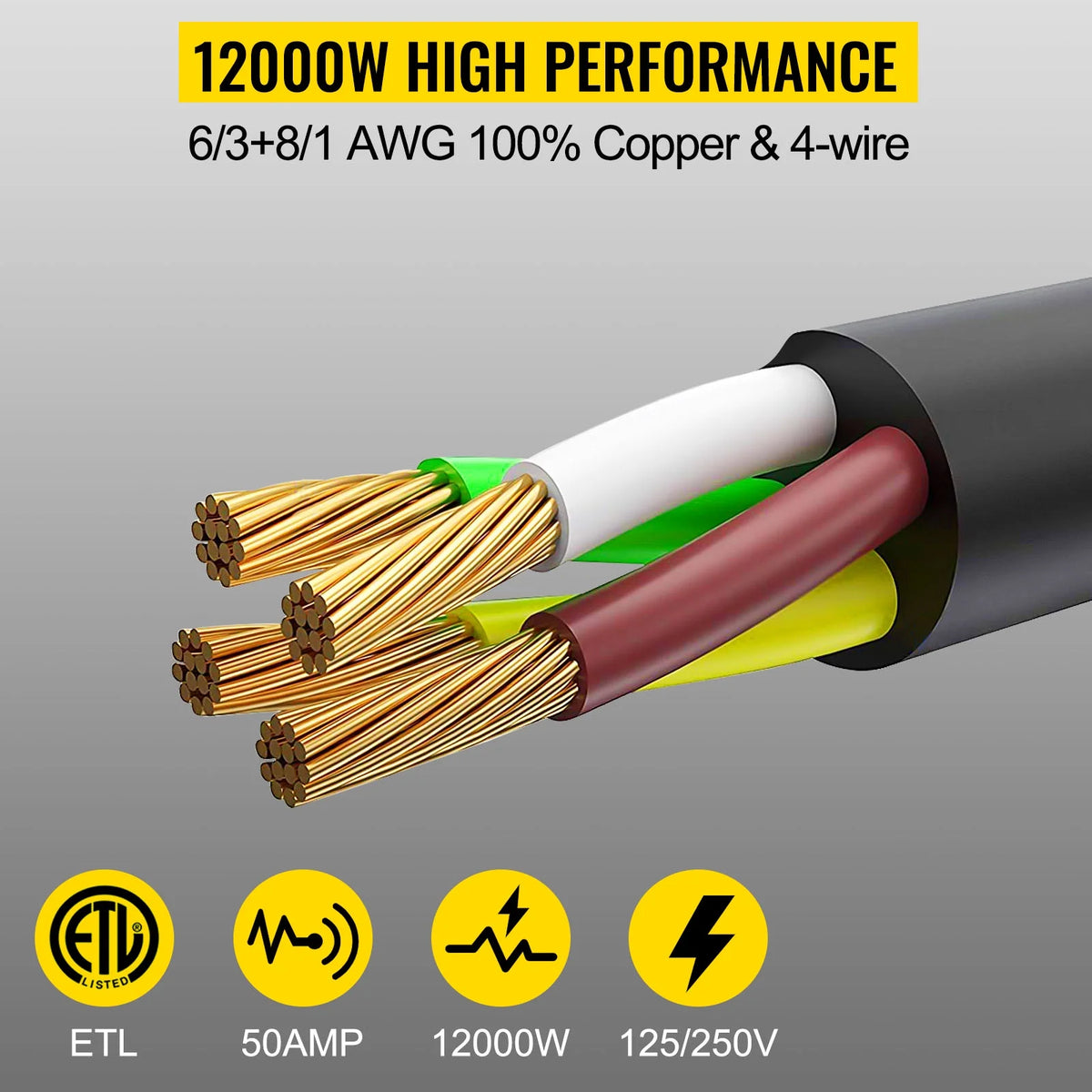 10ft 50amp Generator Power Cord A744235