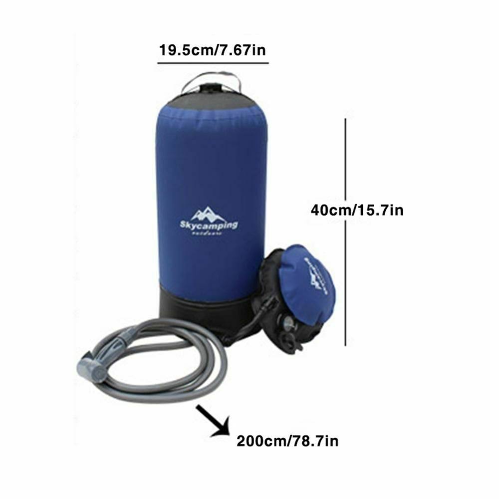 11L PVC Inflatable Portable Camp Shower Blue S776