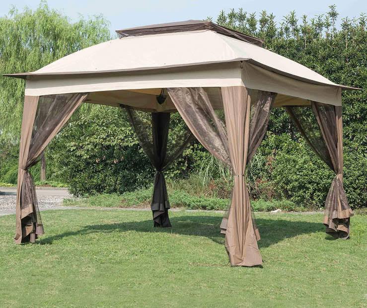 11 x 11 Pop Up Canopy Tent with Netting D25311
