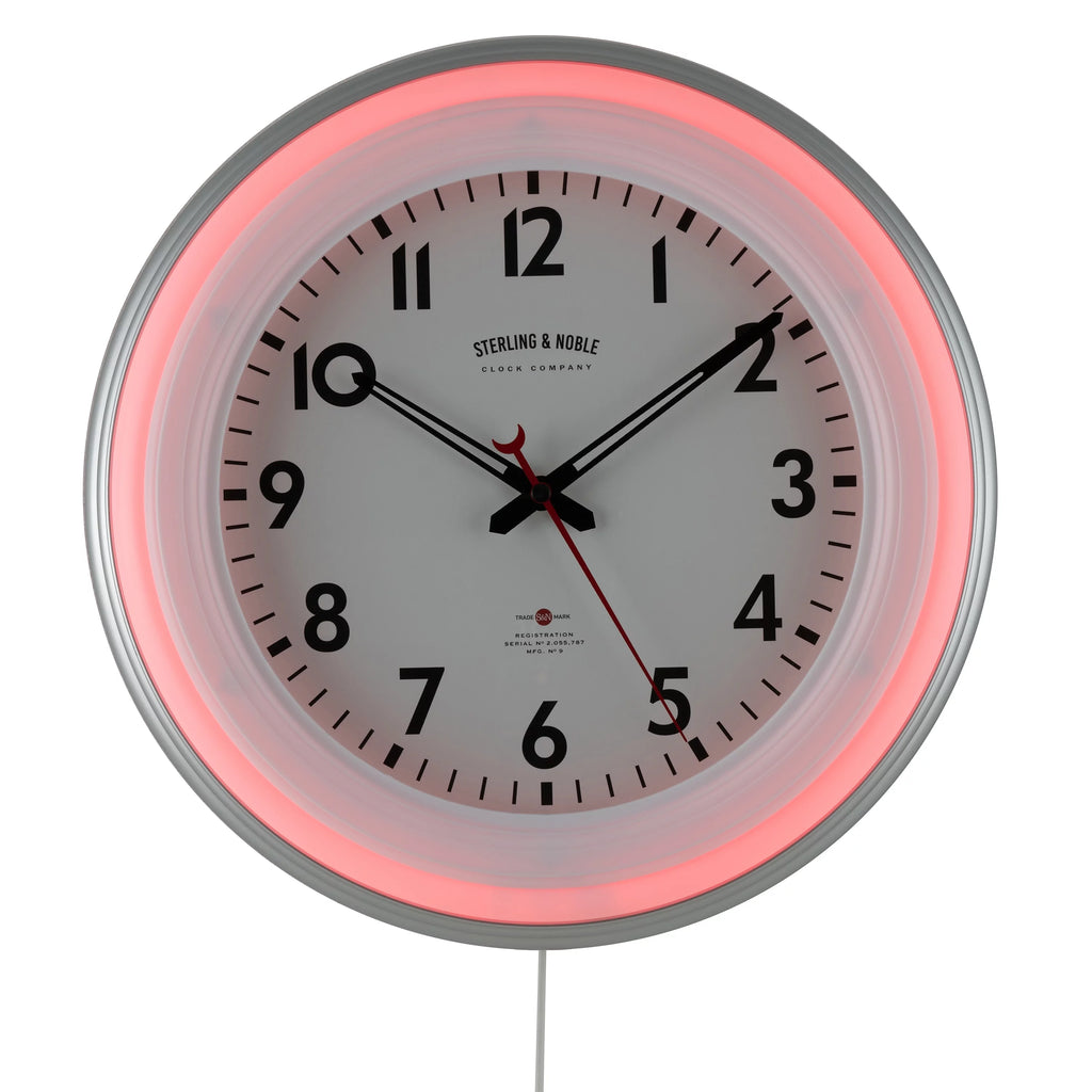 11" Round Indoor LED Wall Clock with Remote Control T91908