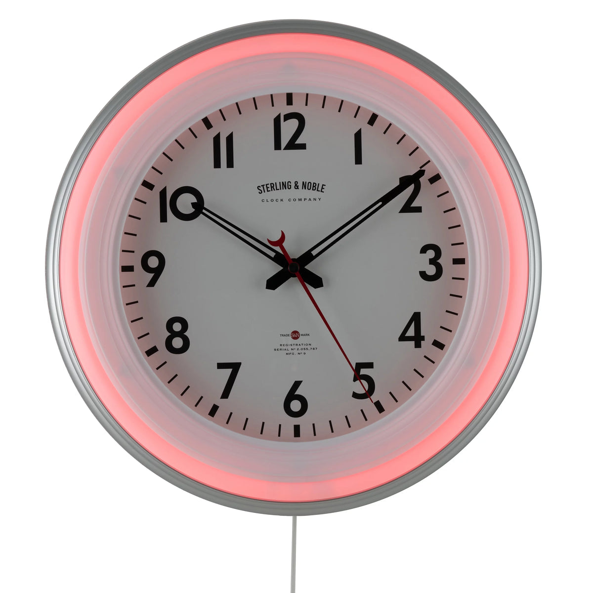 11" Round Indoor LED Wall Clock with Remote Control T91908