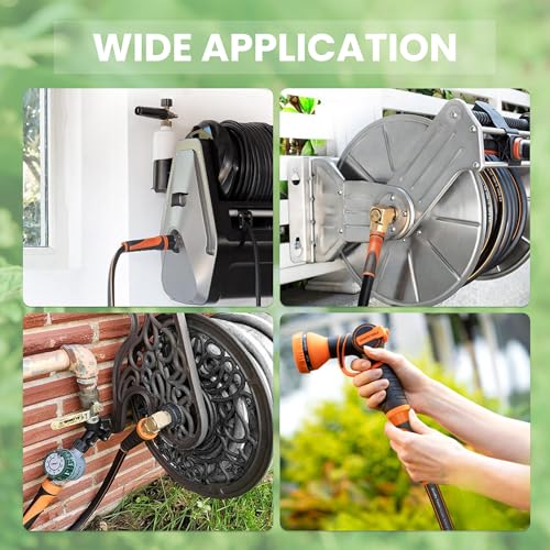 100ft x 5/8" Heavy Duty Flexible Hybrid Hose with Swivel Handle X53057