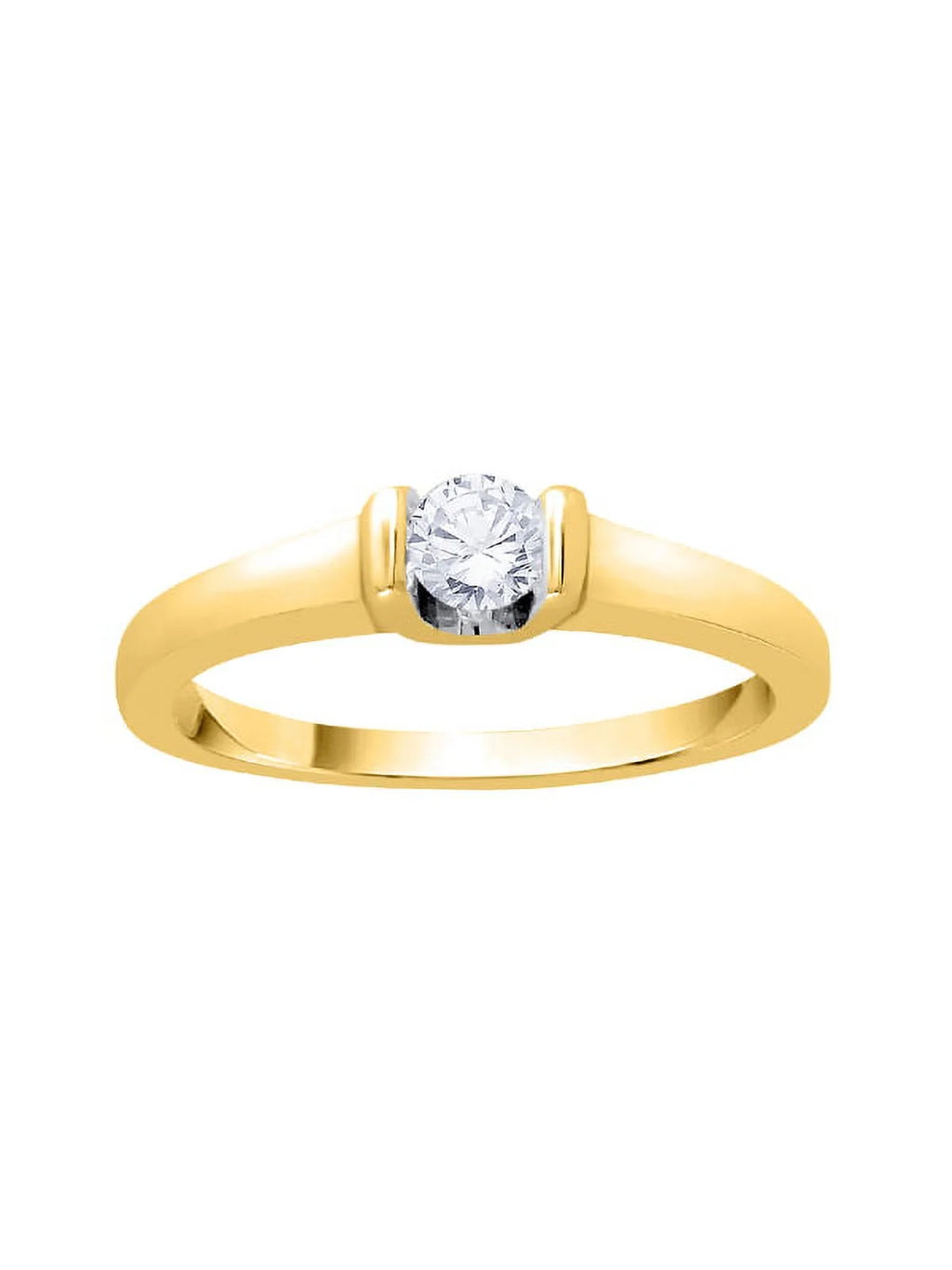 10K Gold Diamond Solitaire Engagement Ring X375520