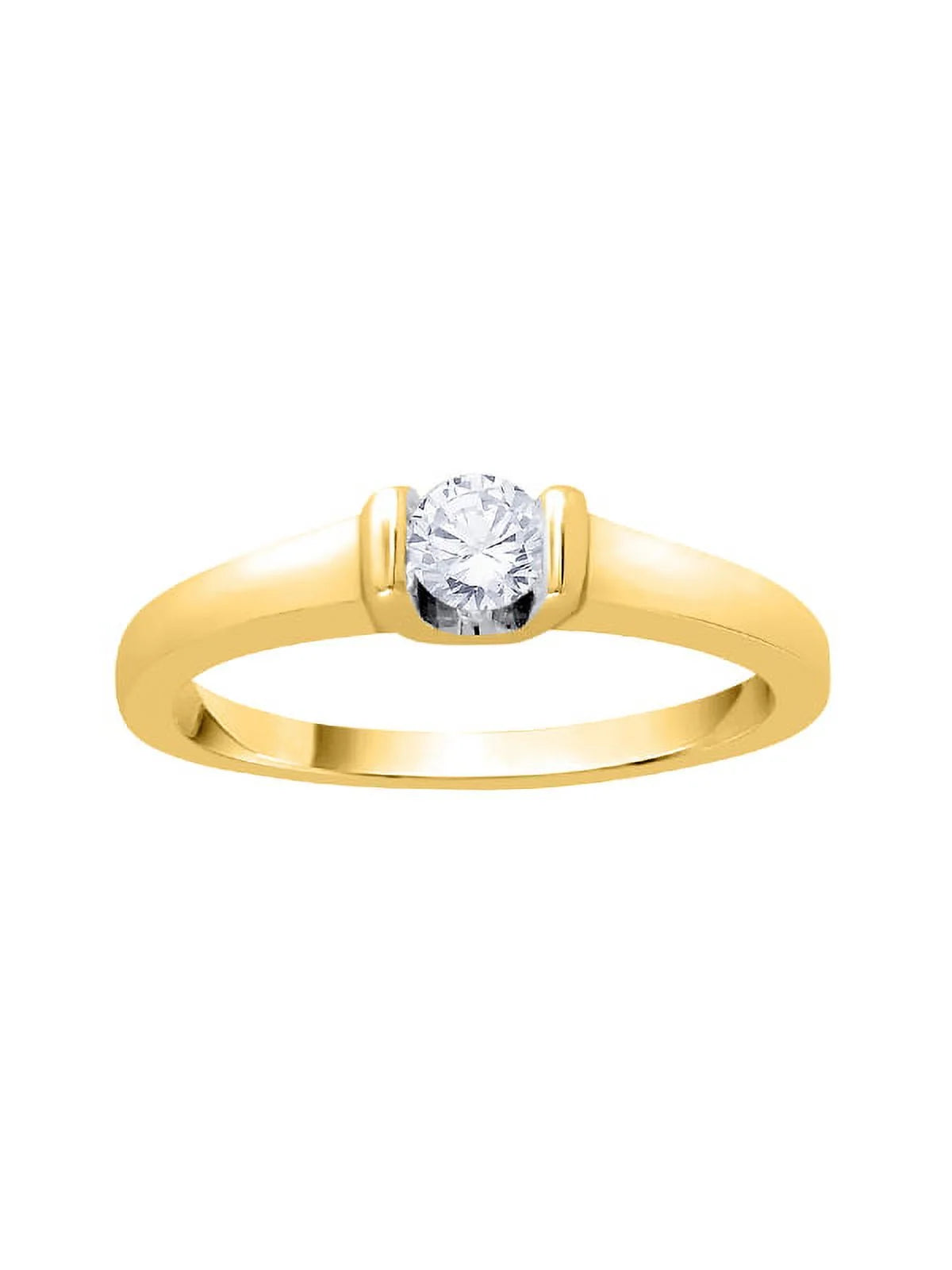 10K Gold Diamond Solitaire Engagement Ring X375520