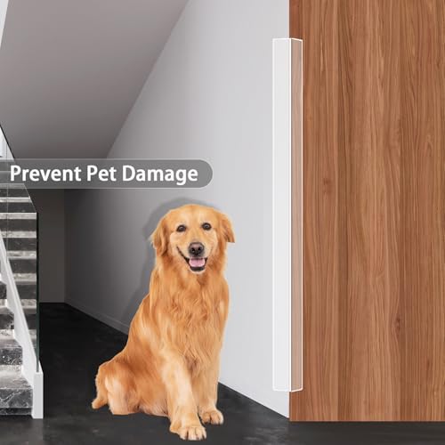 4Pcs Clear Self-Adhesive L-shaped Corner Guards (3.9ft x 1.0in) Z54108