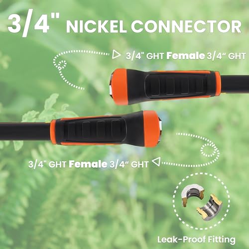 100ft x 5/8" Heavy Duty Flexible Hybrid Hose with Swivel Handle X53057