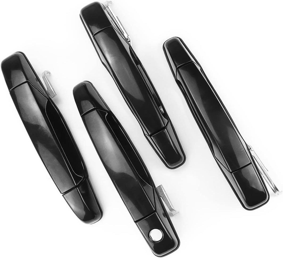 Black Exterior Door Handle Set of 4 W7272
