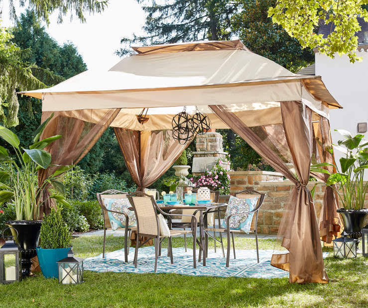 11 x 11 Pop Up Canopy Tent with Netting D25311