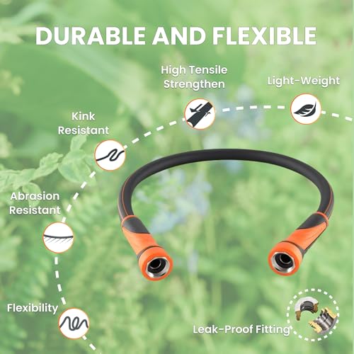 100ft x 5/8" Heavy Duty Flexible Hybrid Hose with Swivel Handle X53057