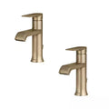 Bronze Gold Single Handle Bathroom Faucet 2-pack R4183