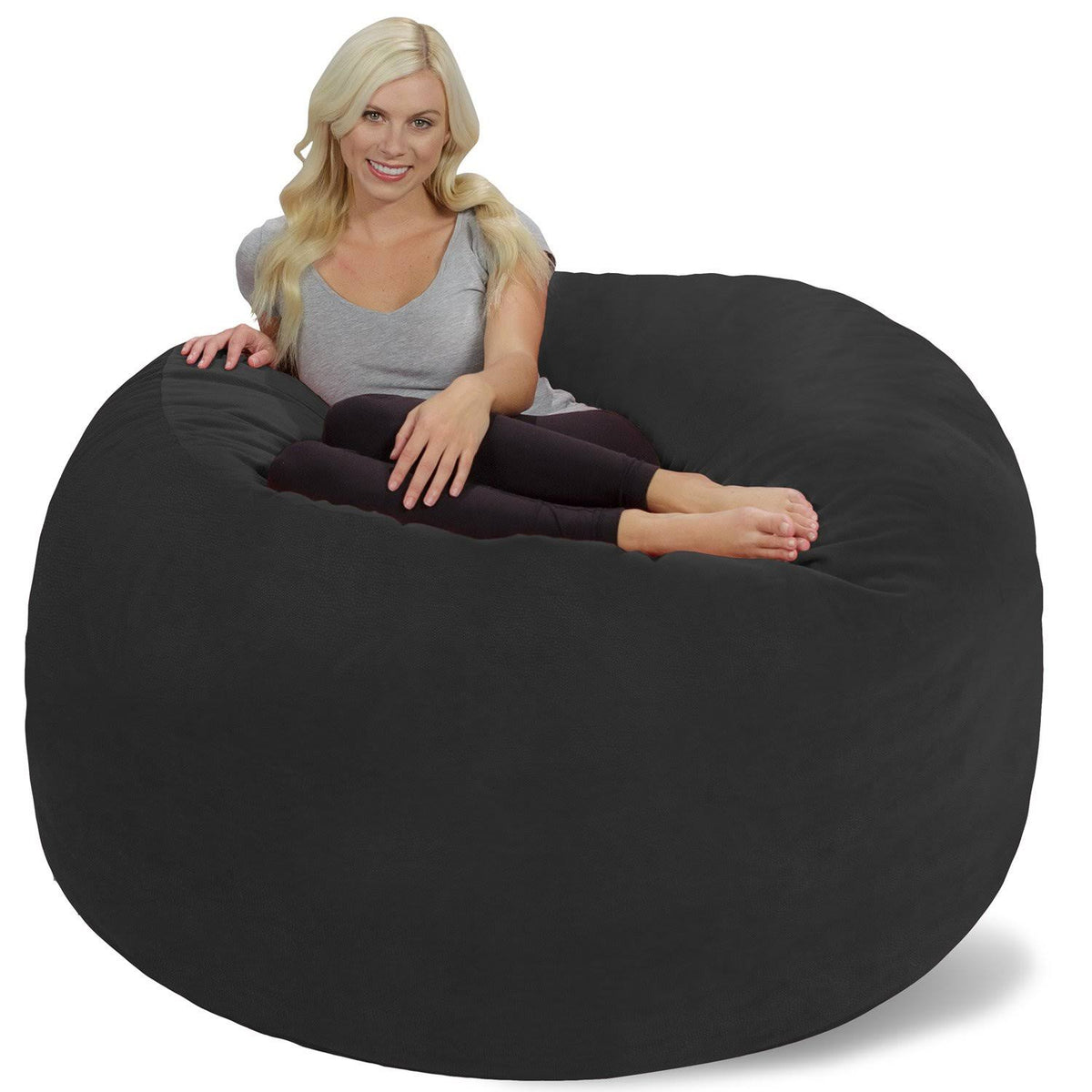 Dark Gray Bean Bag Chair Cover Only X882144