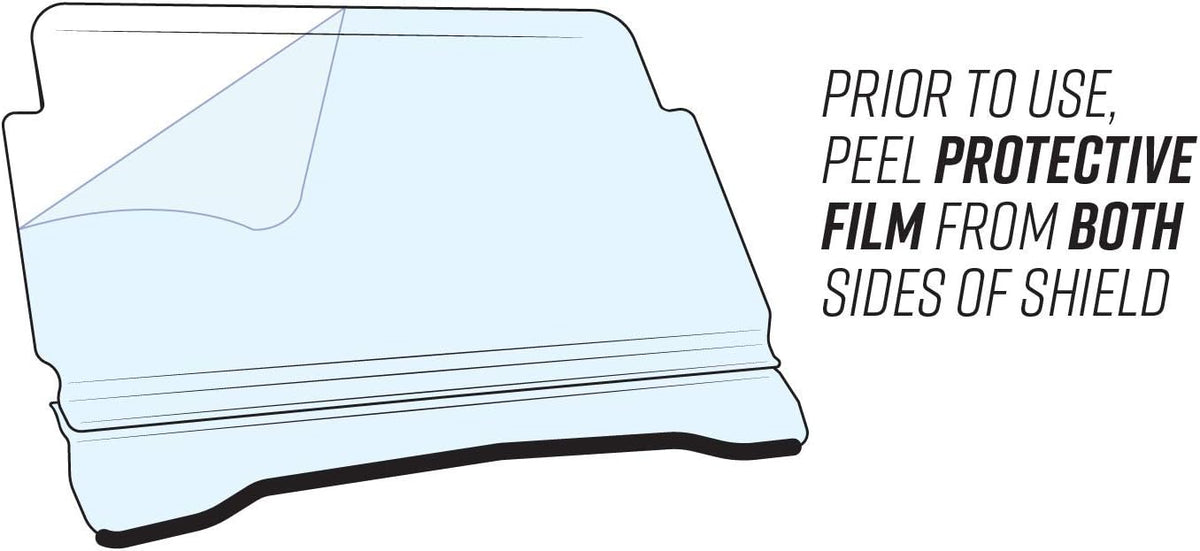 1/4" Polycarbonate Flip Windshield for Polaris Ranger XP 900 Y1776