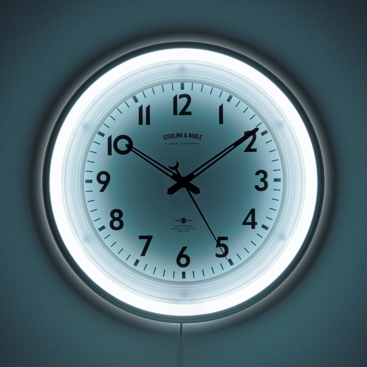 11" Round Indoor LED Wall Clock with Remote Control T91908