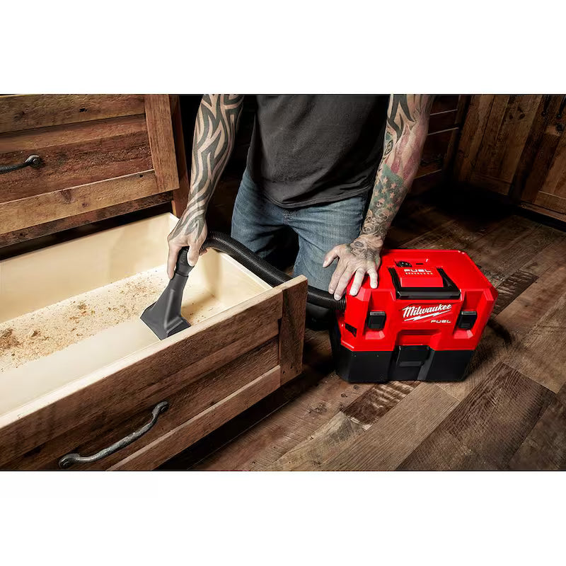 12-Volt Cordless 1.6 Gal. Wet/Dry Vacuum with 3.0 Ah Batteries O435