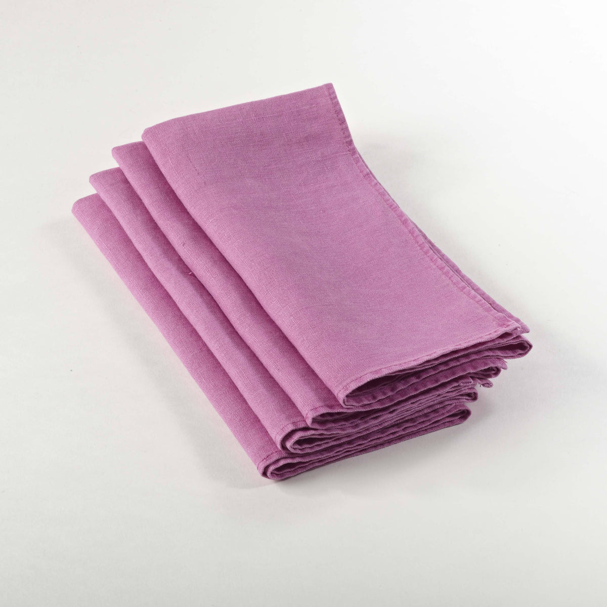 Natural Square Ruffled Design Napkin Set of 4 A5506