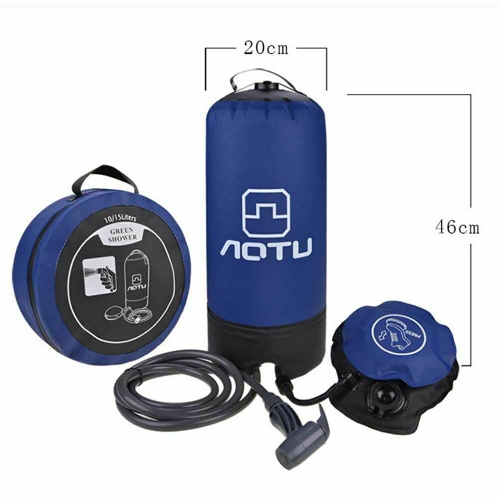 11L PVC Inflatable Portable Camp Shower Blue S776