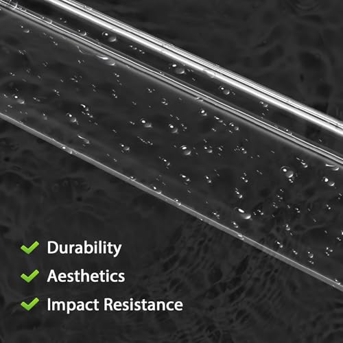 4Pcs Clear Self-Adhesive L-shaped Corner Guards (3.9ft x 1.0in) Z54108