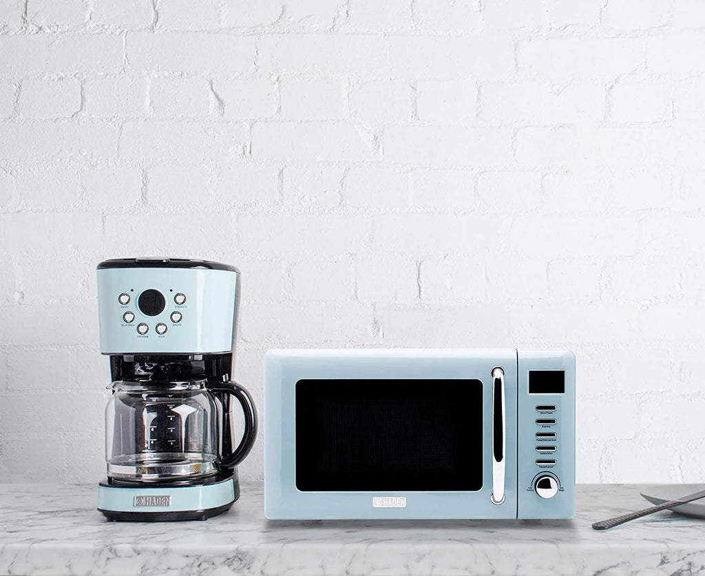 12 Cup Programmable Retro Coffee Maker with Glass Carafe, Black/Chrome Z535