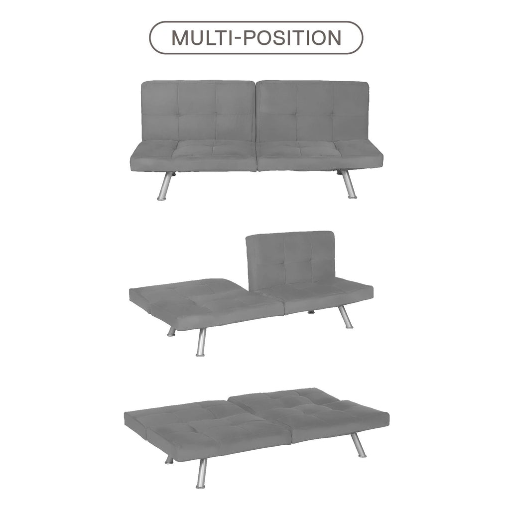 Charcoal Futon V8462