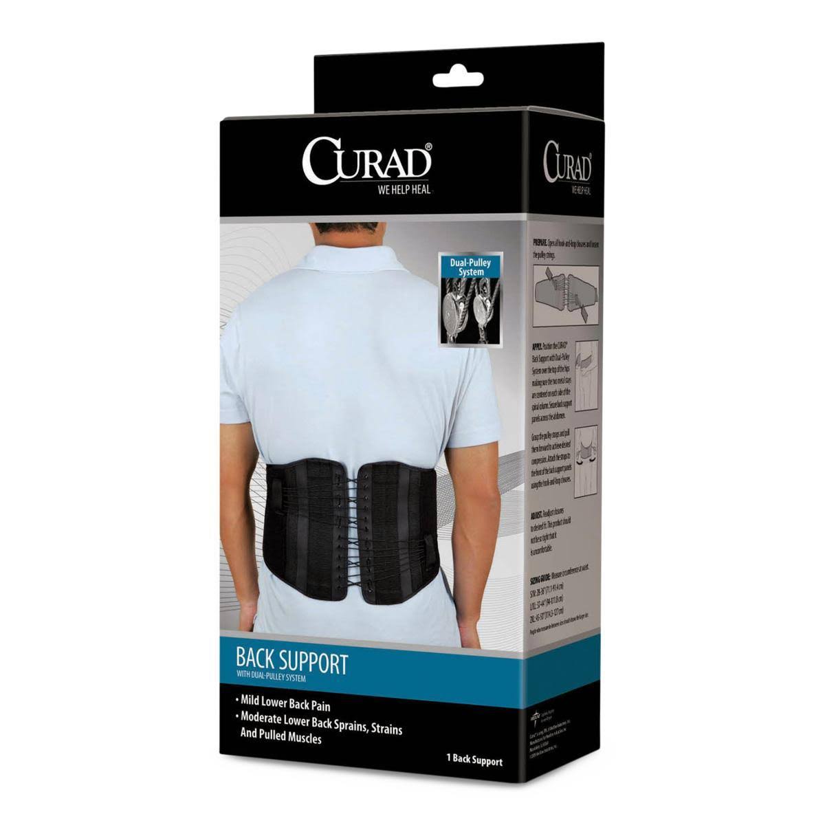 Black Small/Medium Back Support J6959