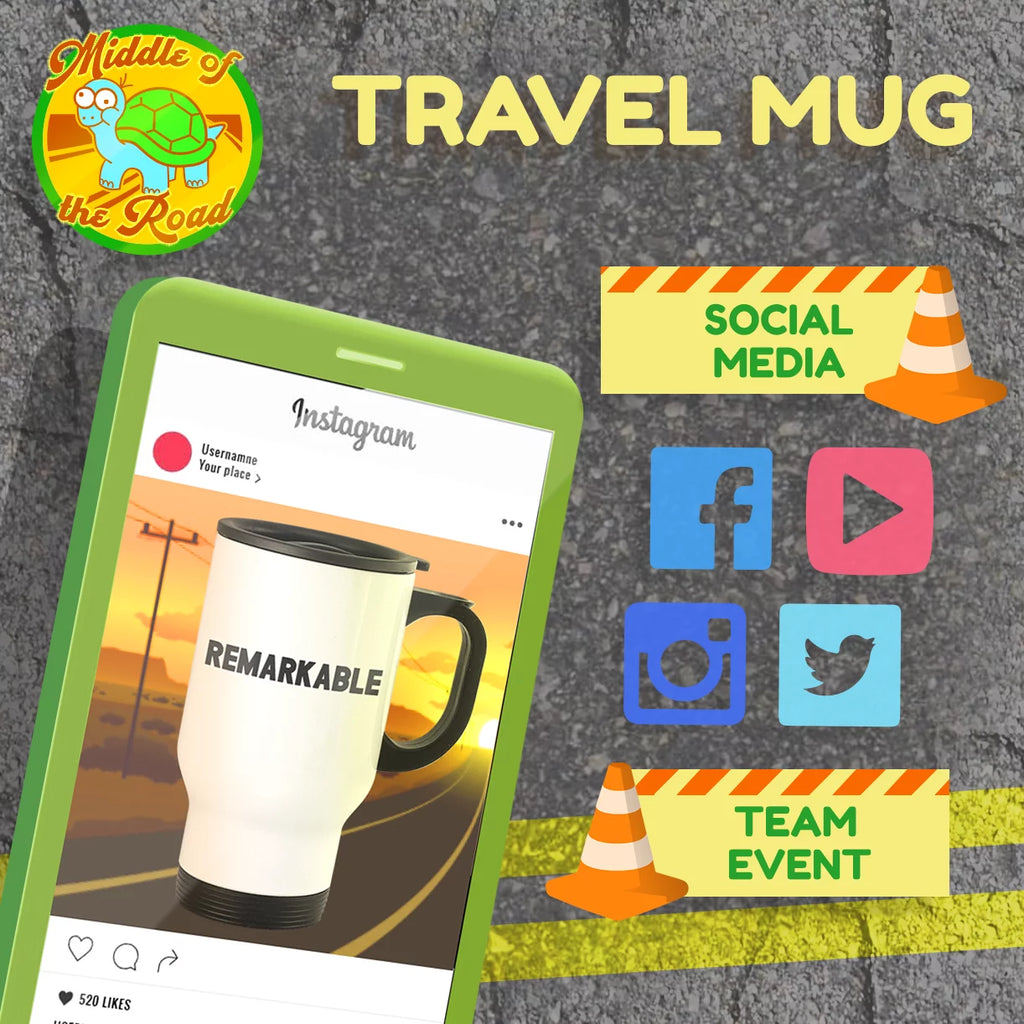 14oz Stainless Steel Travel Mug Y189