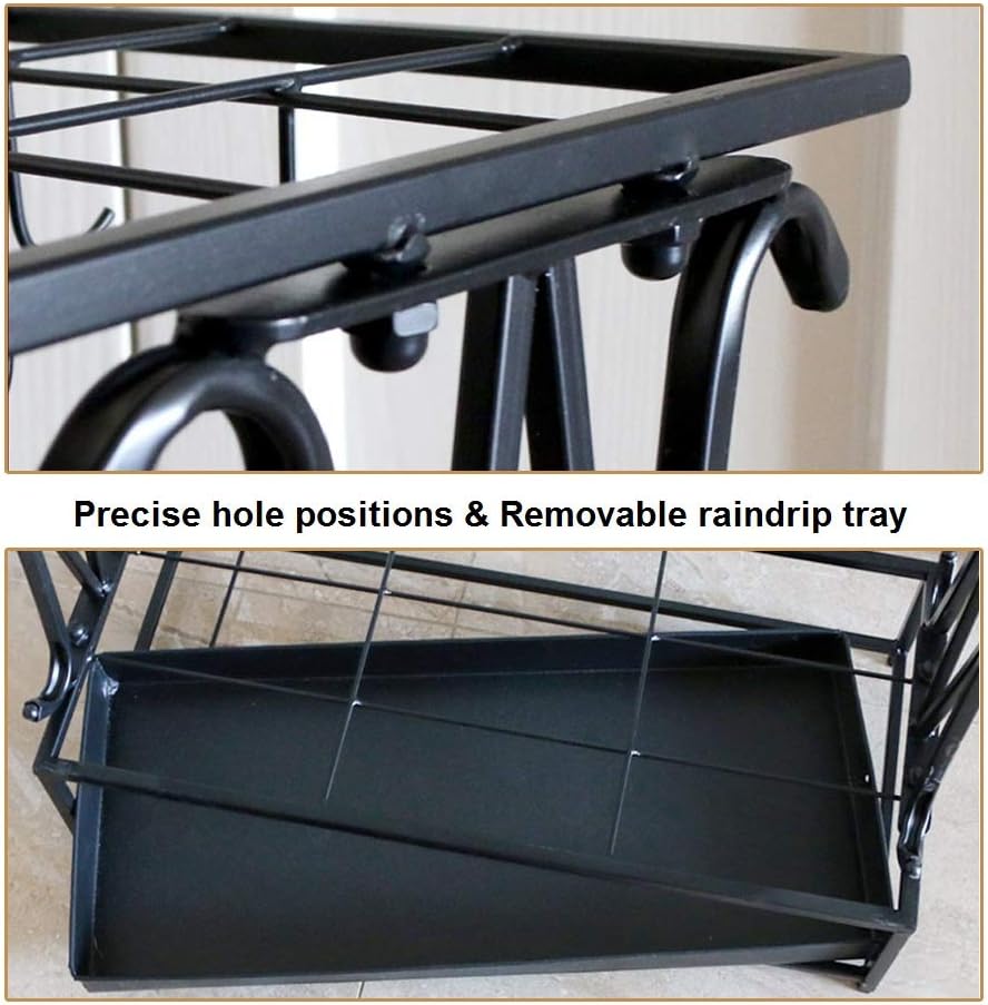 10 Slots Umbrella Rack with Removable Drip Tray L332