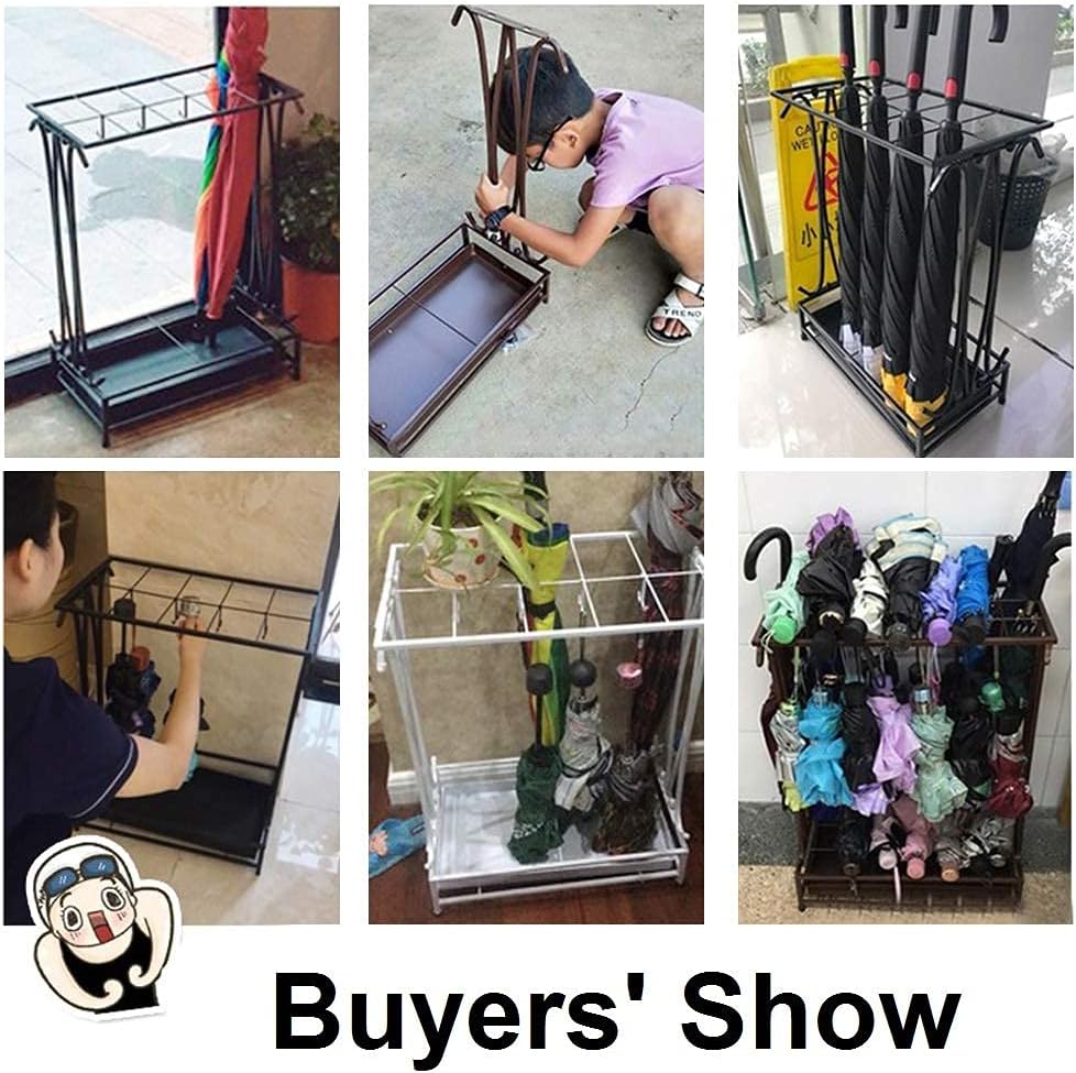 10 Slots Umbrella Rack with Removable Drip Tray L332