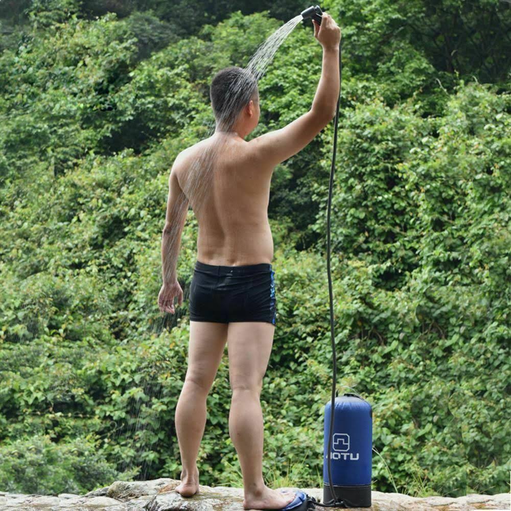 11L PVC Inflatable Portable Camp Shower Blue S776