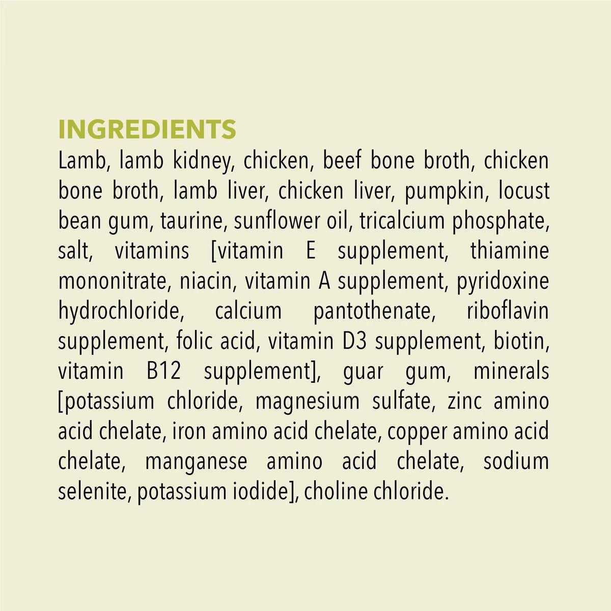Lamb Liver Bone Broth Wet Cat Food O3580