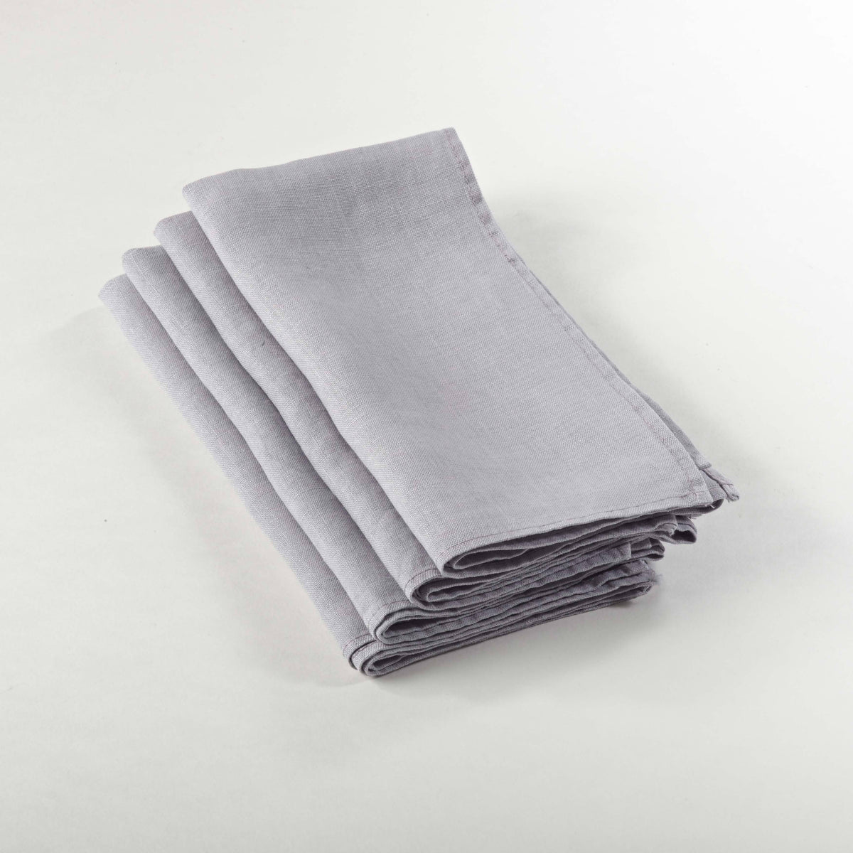Natural Square Ruffled Design Napkin Set of 4 A5506