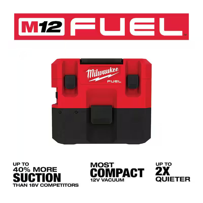 12-Volt Cordless 1.6 Gal. Wet/Dry Vacuum with 3.0 Ah Batteries O435