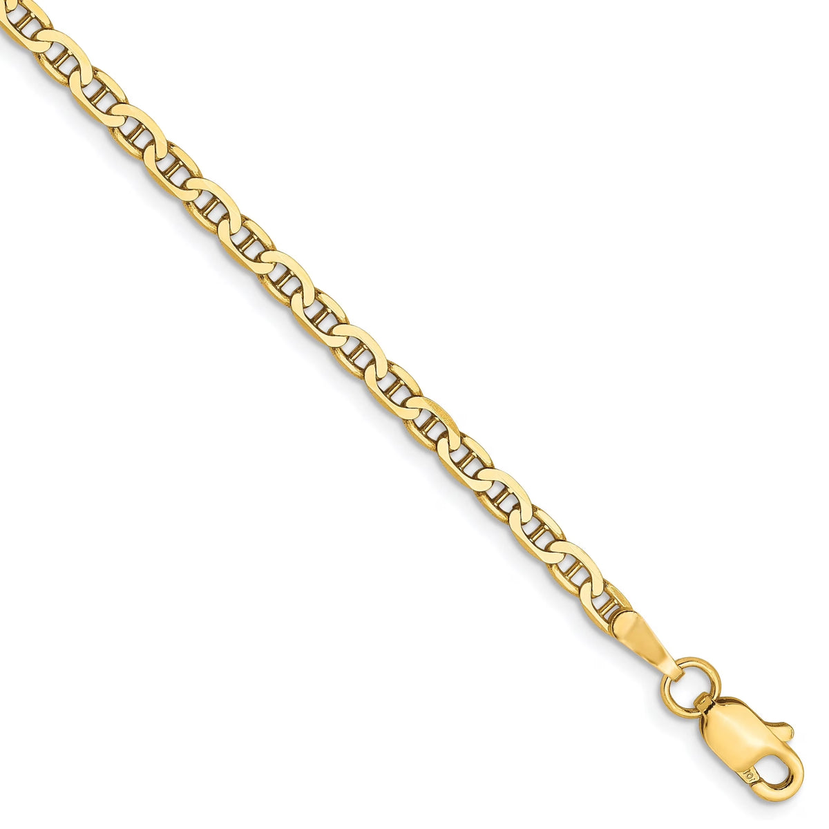10k Yellow Gold 2.4mm Flat Anchor Chain R970558