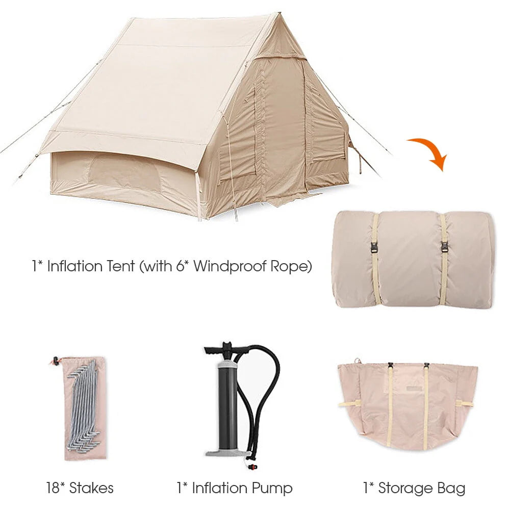 Inflatable Camping Tent with Pump, 4 Season Waterproof V45122