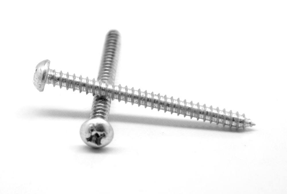 12-11 x 1 Sheet Metal Screw Phillips Round Head Low Carbon Steel Zinc Plated A366