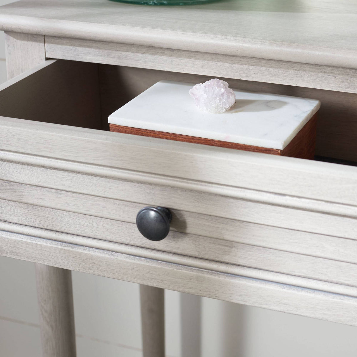 Greige 2 Drawer Console Table K6244