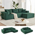 108” Beige Modular Sectional Sofa with Left Facing Chaise S1385