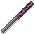 1/2x22 4 Flute Variable Helix FIREX Coated Carbide Long Length End Mill, Weldon Shank E107777