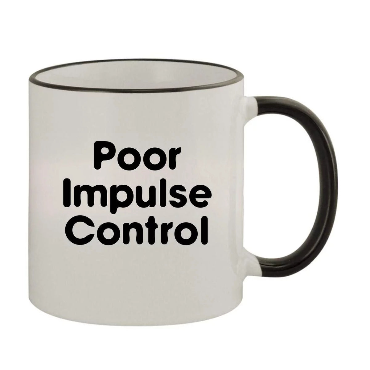 11oz Colored Rim and Handle Coffee Mug P840